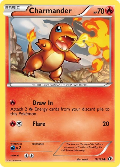 Charmander #17 Legendary Treasures
