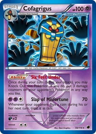 Cofagrigus (Team Plasma) #56 Plasma Freeze