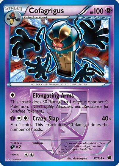 Cofagrigus (Team Plasma) #57 Plasma Freeze
