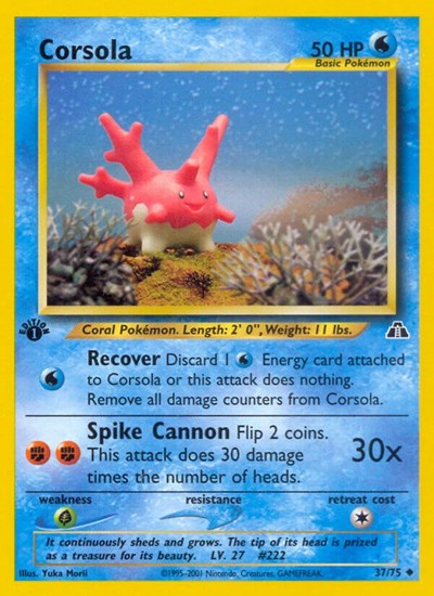 Corsola #37 Neo Discovery