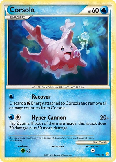Corsola #37 HeartGold SoulSilver