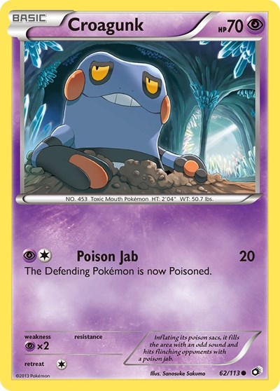 Croagunk #62 Legendary Treasures