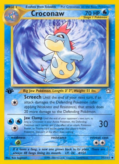 Croconaw #31 Neo Genesis