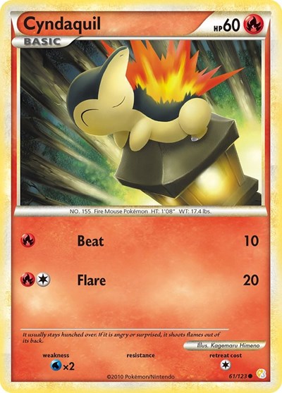 Cyndaquil #61 HeartGold SoulSilver