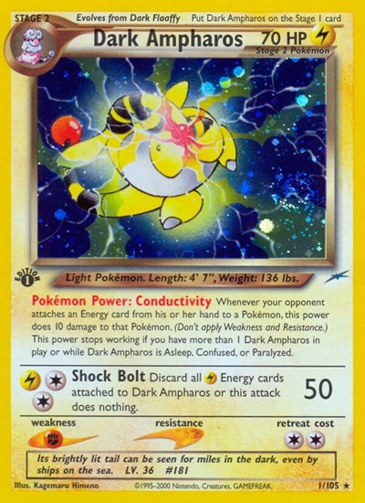 Dark Ampharos #1 Neo Destiny