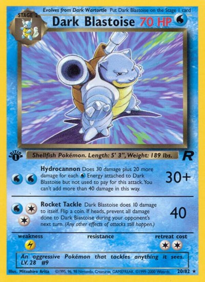 Dark Blastoise #20 Team Rocket