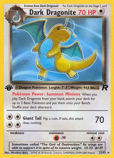 Dark Dragonite #22 Team Rocket