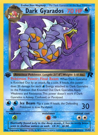 Dark Gyarados #25 Team Rocket