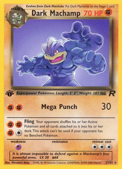 Dark Machamp #27 Team Rocket