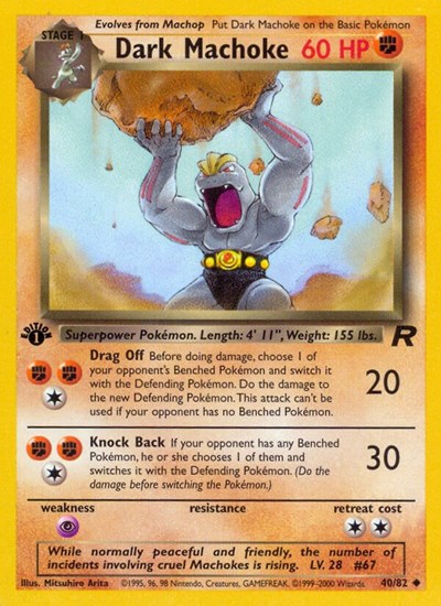 Dark Machoke #40 Team Rocket