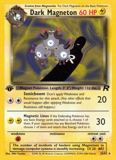 Dark Magneton #28 Team Rocket
