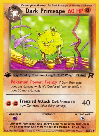 Dark Primeape #43 Team Rocket