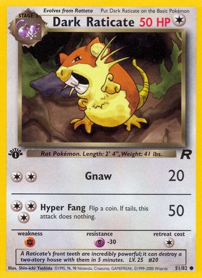 Dark Raticate #51 Team Rocket