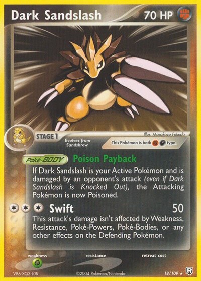 Dark Sandslash #18 Team Rocket Returns