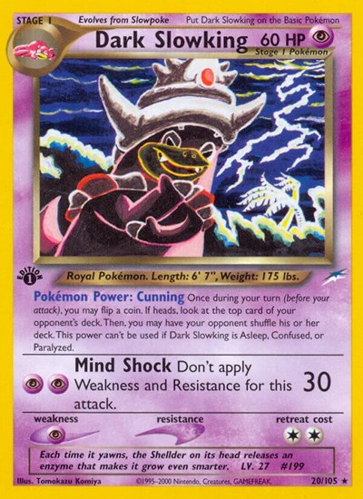 Dark Slowking #20 Neo Destiny