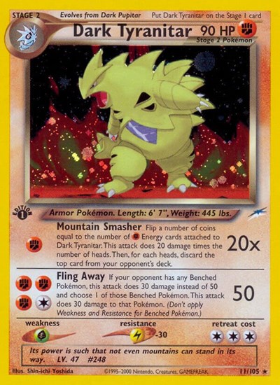 Dark Tyranitar #11 Neo Destiny