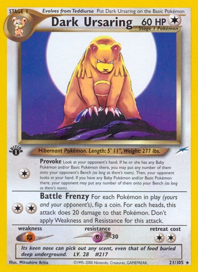 Dark Ursaring #21 Neo Destiny