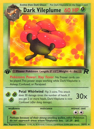 Dark Vileplume #30 Team Rocket