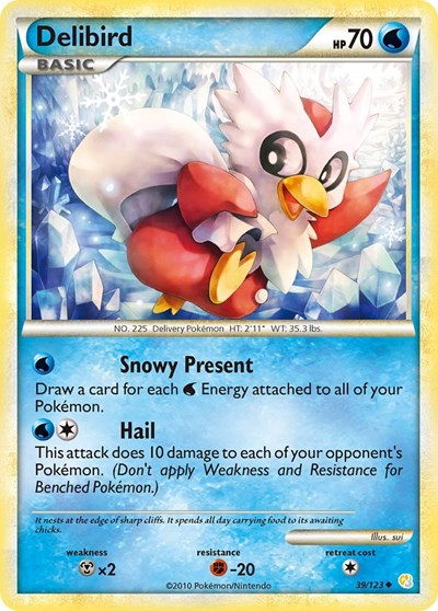 Delibird #39 HeartGold SoulSilver