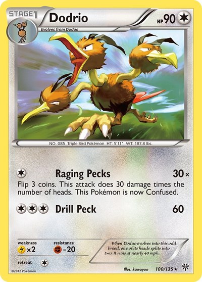 Dodrio #100 Plasma Storm