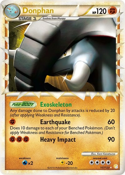 Donphan #107 HeartGold SoulSilver