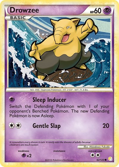 Drowzee #62 HeartGold SoulSilver