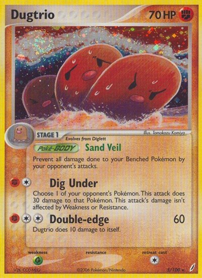 Dugtrio #5 Crystal Guardians