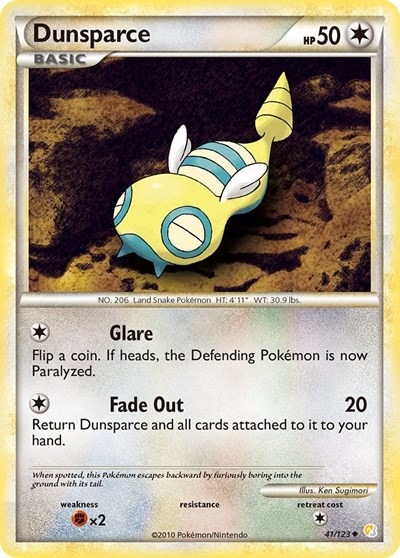 Dunsparce #41 HeartGold SoulSilver