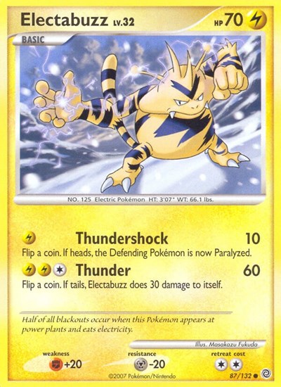 Electabuzz #87 Secret Wonders