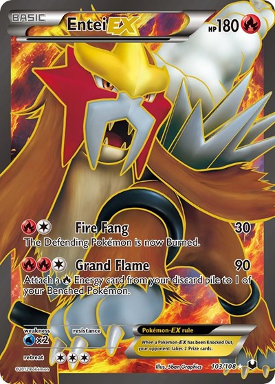 Entei EX #103 Dark Explorers
