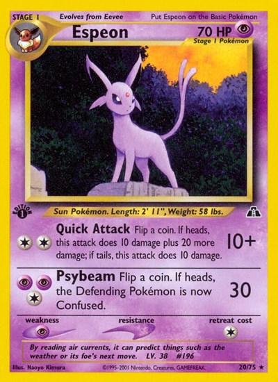 Espeon #20 Neo Discovery