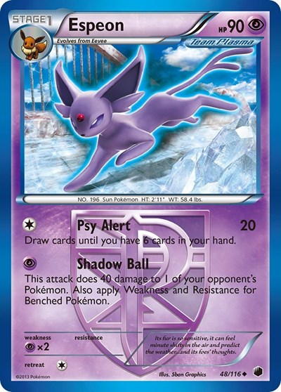 Espeon #48 Plasma Freeze