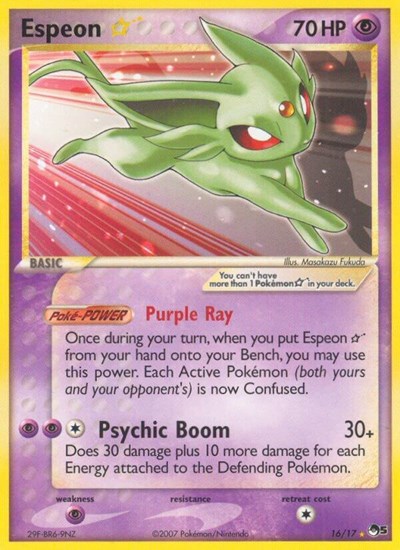 Espeon Star #16 POP Series 5