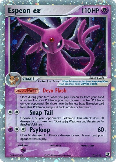 Espeon ex #102 Unseen Forces