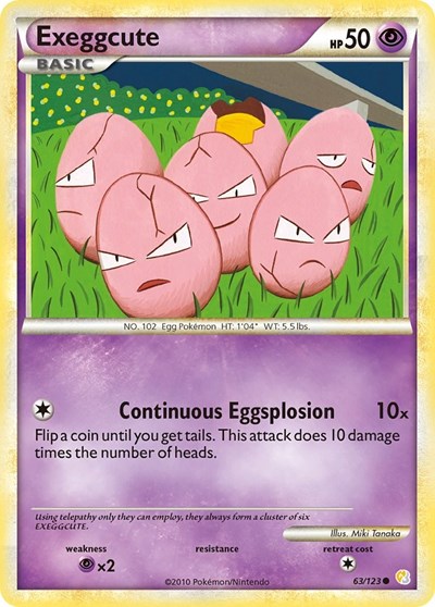 Exeggcute #63 HeartGold SoulSilver