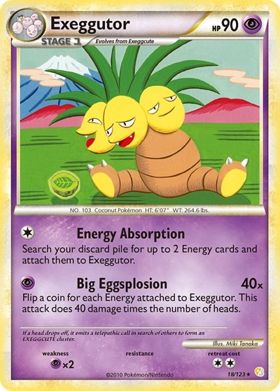 Exeggutor #18 HeartGold SoulSilver