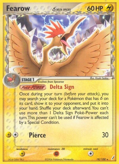Fearow #18 Crystal Guardians