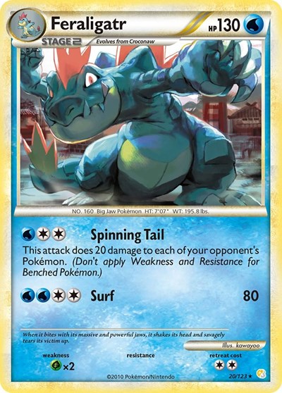 Feraligatr #20 HeartGold SoulSilver