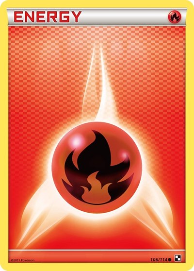 Fire Energy #106 Black and White