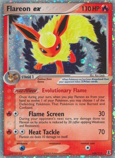 Flareon ex #108 Delta Species