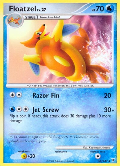 Floatzel #58 Supreme Victors
