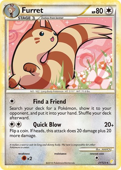 Furret #21 HeartGold SoulSilver