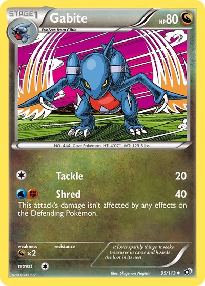 Gabite #95 Legendary Treasures