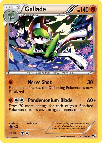 Gallade #81 Legendary Treasures
