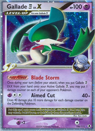 Gallade E4 Lv.X #106 Rising Rivals