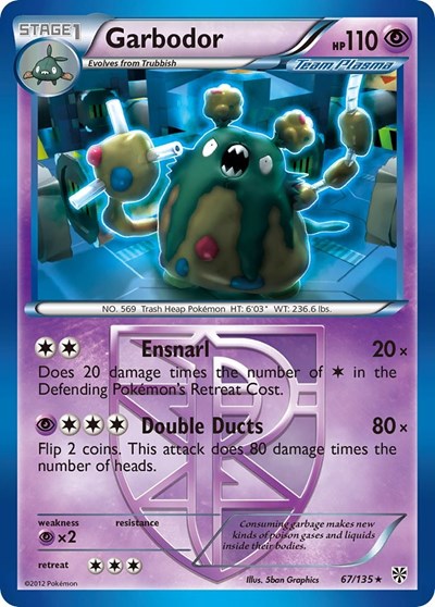 Garbodor (Team Plasma) #67 Plasma Storm