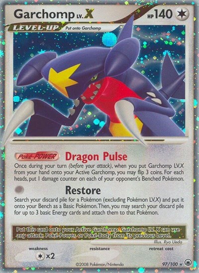 Garchomp LV.X #97 Majestic Dawn