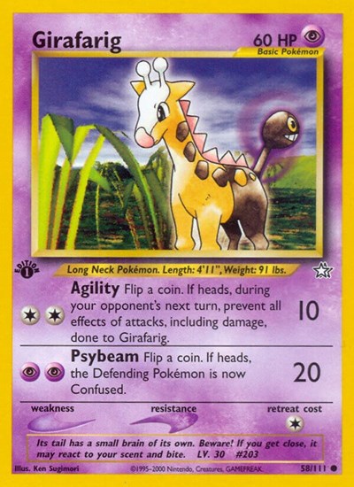 Girafarig #58 Neo Genesis