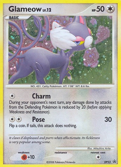 Glameow #DP23 Diamond and Pearl Promos