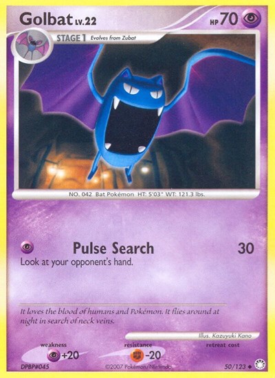Golbat #50 Mysterious Treasures